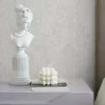 Floral Damask Wallpaper White Code 1305-1 - Image 2