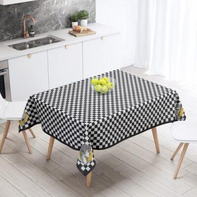 Code TC116 - Table Cloth Collection White, Black