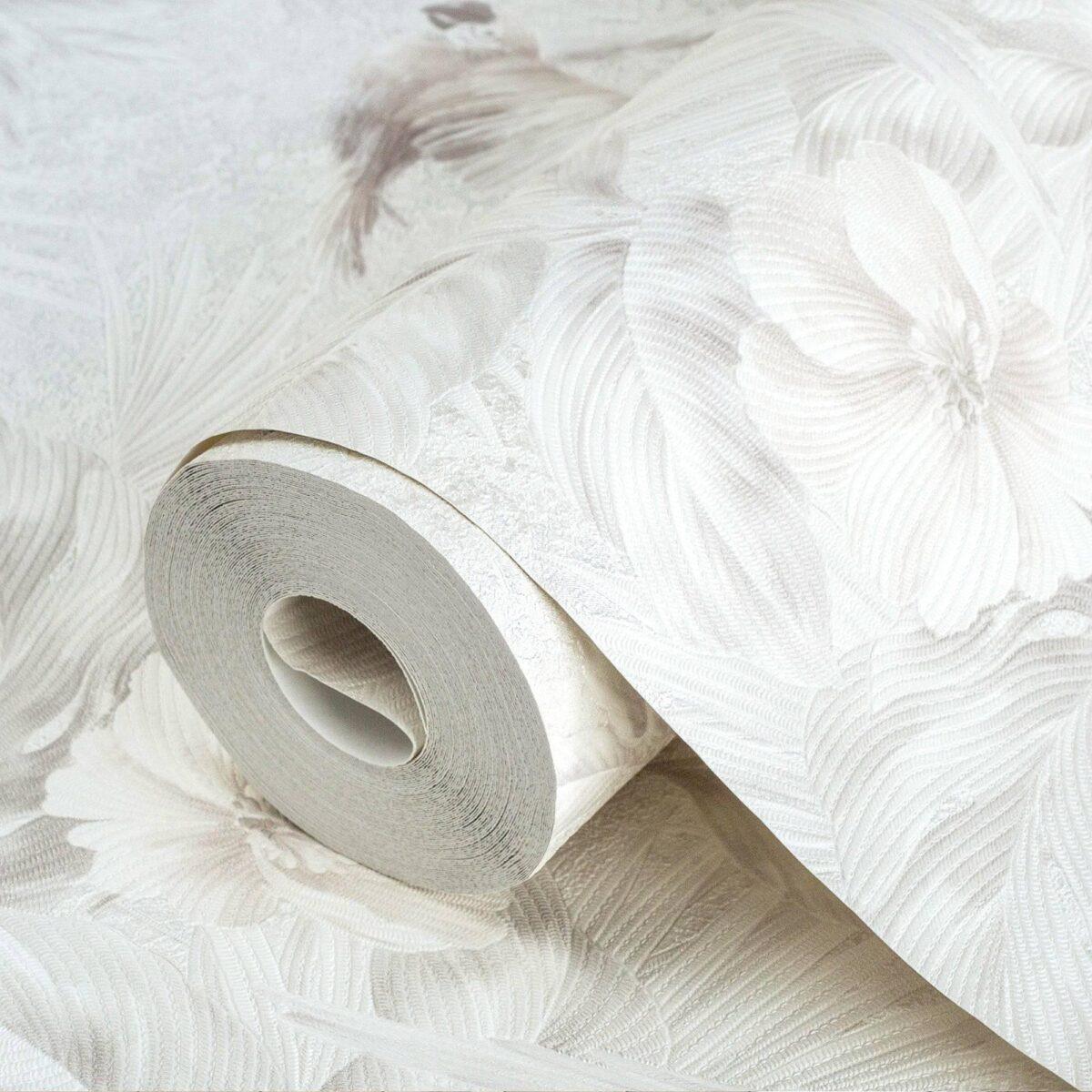 Wallpaper Parrot and Tropical Plant Trend White Code 9905-1 - Image 1