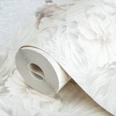 Wallpaper Parrot and Tropical Plant Trend White Code 9905-1