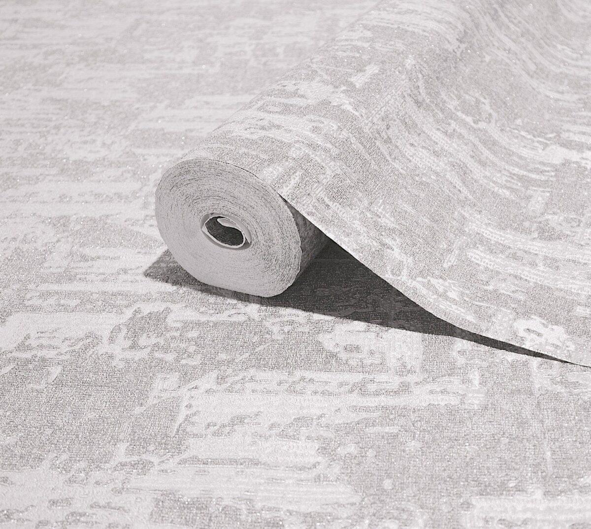 Modern Plain Design Wallpaper White Code 23212-1 - Image 1