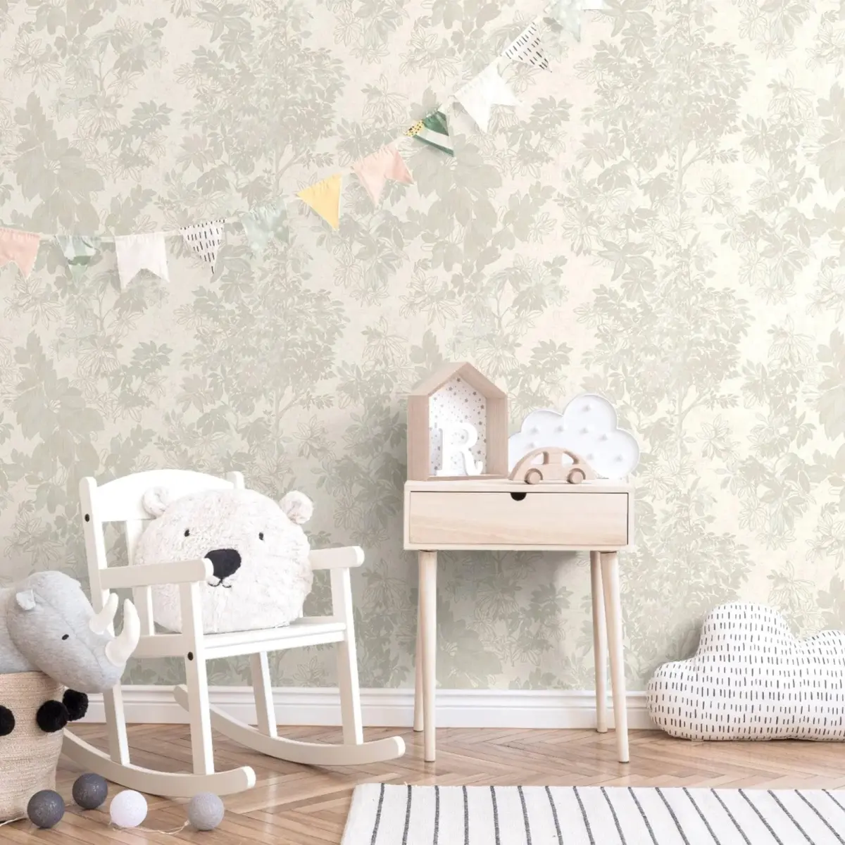 Leaf Pattern Wallpaper Make Your Rooms Look Stylish, White Code 9907-1 - Image 2