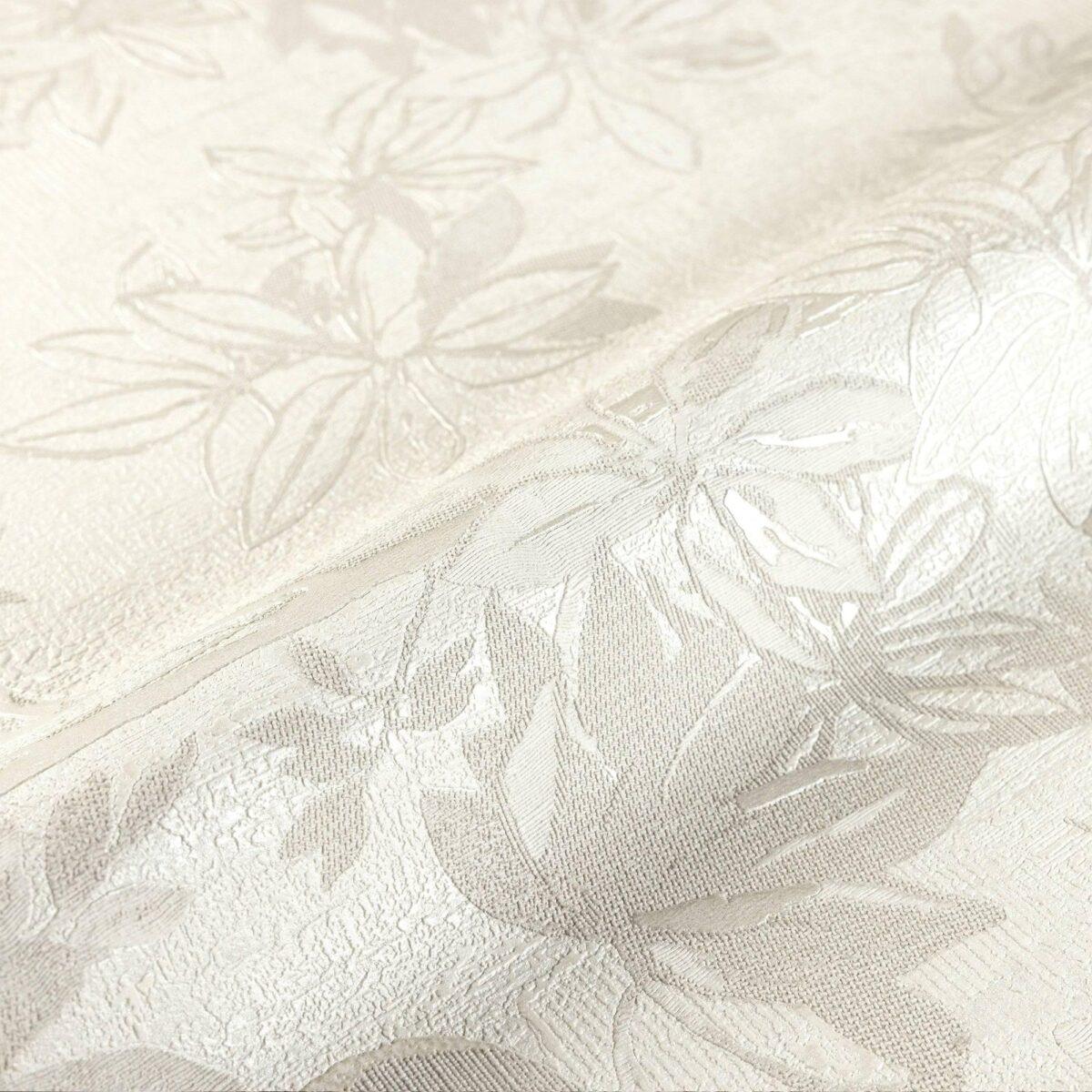 Leaf Pattern Wallpaper Make Your Rooms Look Stylish, White Code 9907-1 - Image 4