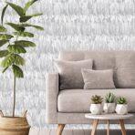 Modern Bird Feather Patterned Wallpaper White Code 9913-1 - Image 2