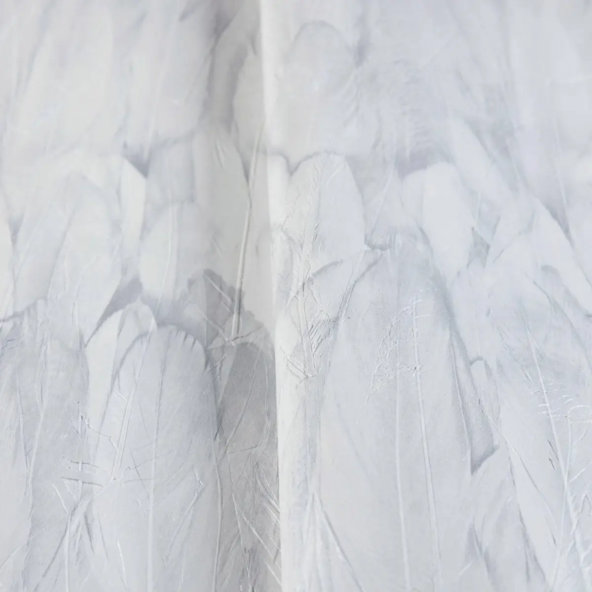 Modern Bird Feather Patterned Wallpaper White Code 9913-1 - Image 3