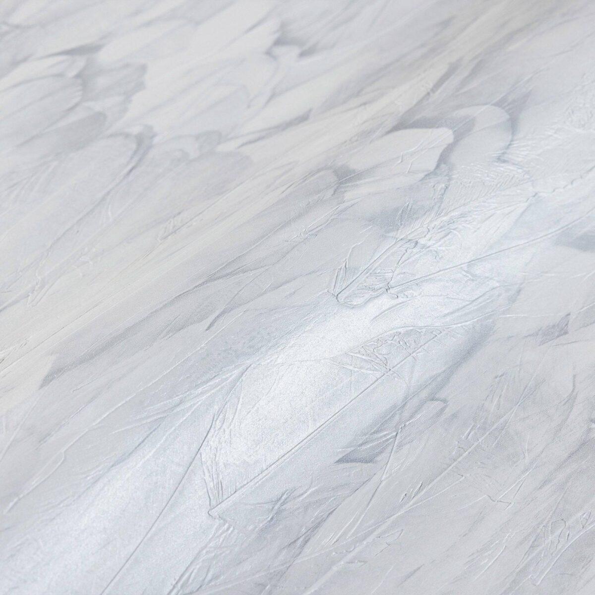 Modern Bird Feather Patterned Wallpaper White Code 9913-1 - Image 4