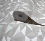 Geometric Modern Design Wallpaper White Code 23204-1