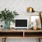 Geometric Modern Design Wallpaper White Code 23204-1 - Image 2