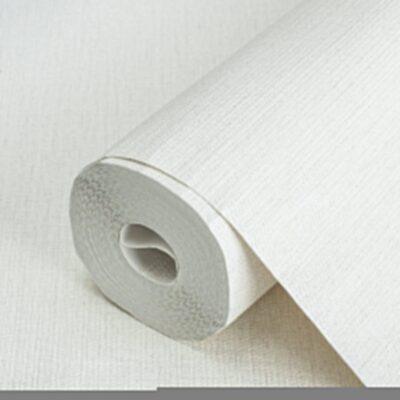 Natural Fabric Burlap Texture Wallpaper White Code 3707-1