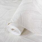 Hexagon Wallpaper White Code 1211-4