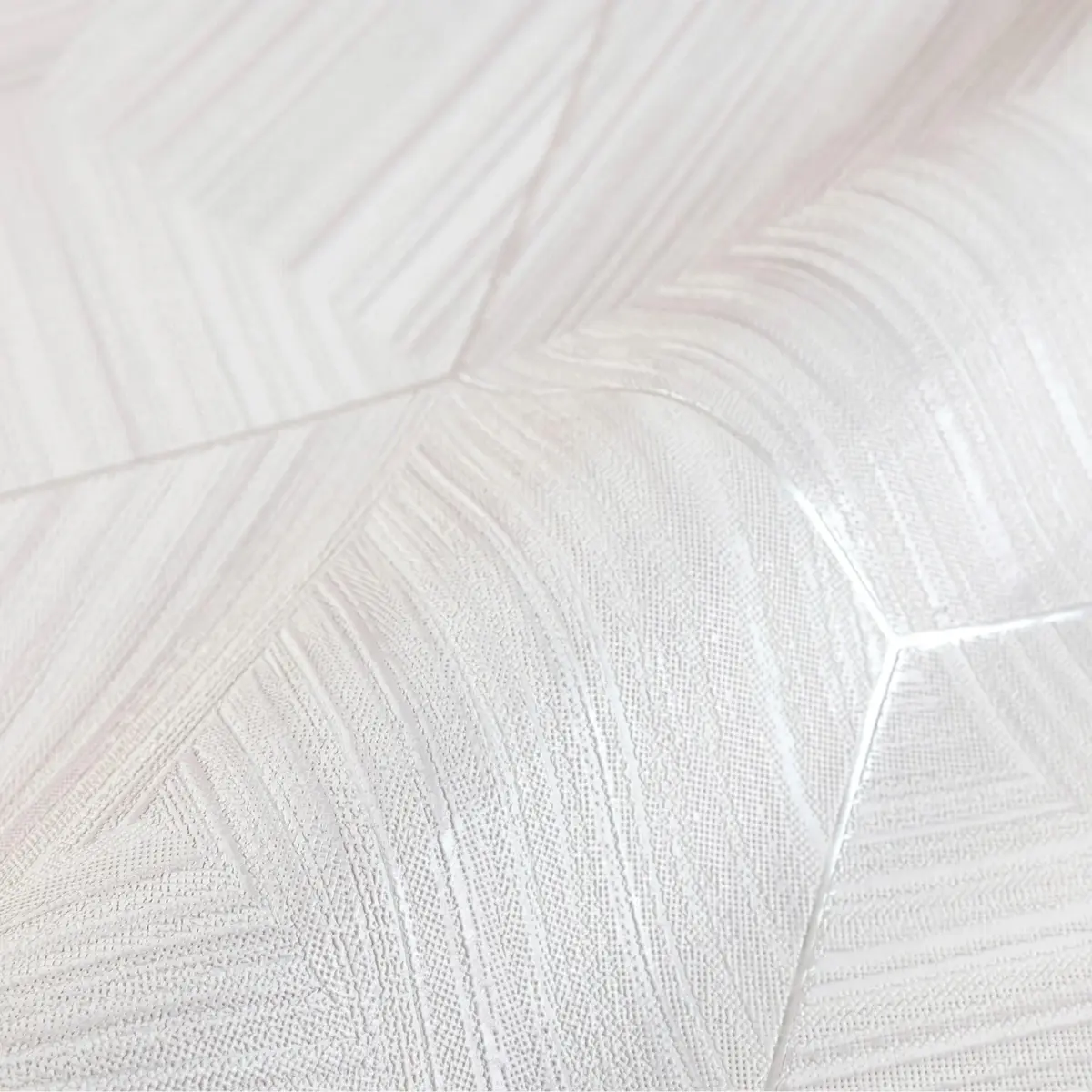 Hexagon Wallpaper White Code 1211-4 - Image 3