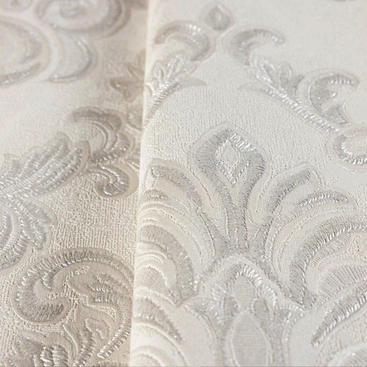 Rich Damask Design Wallpaper White Code 1405-1 - Image 4