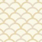 Simple waves ornament wallpaper Cream Code 7811-1 - Image 5