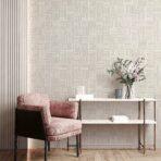 Geometric Modern Design Wallpaper White Code 23209-1 - Image 2