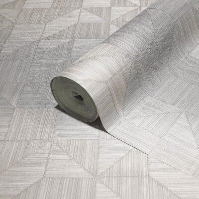 Geometric Modern Design Wallpaper White Code 23209-1