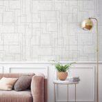 Geometric Wallpaper White Code 1202-1 - Image 2