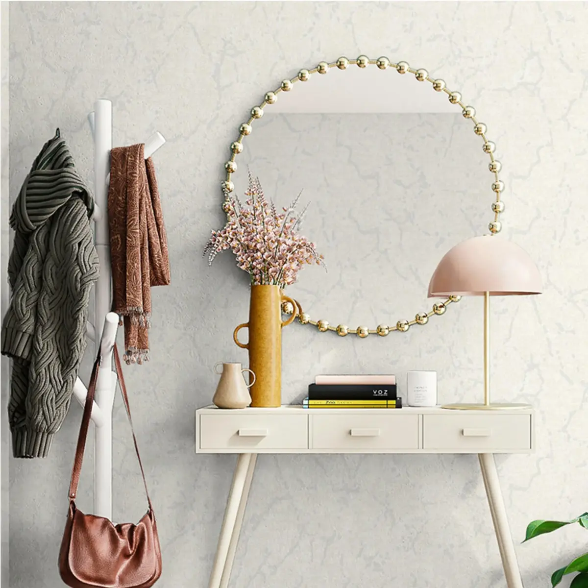 Plain Design Wallpaper White Code 1406-1 - Image 2