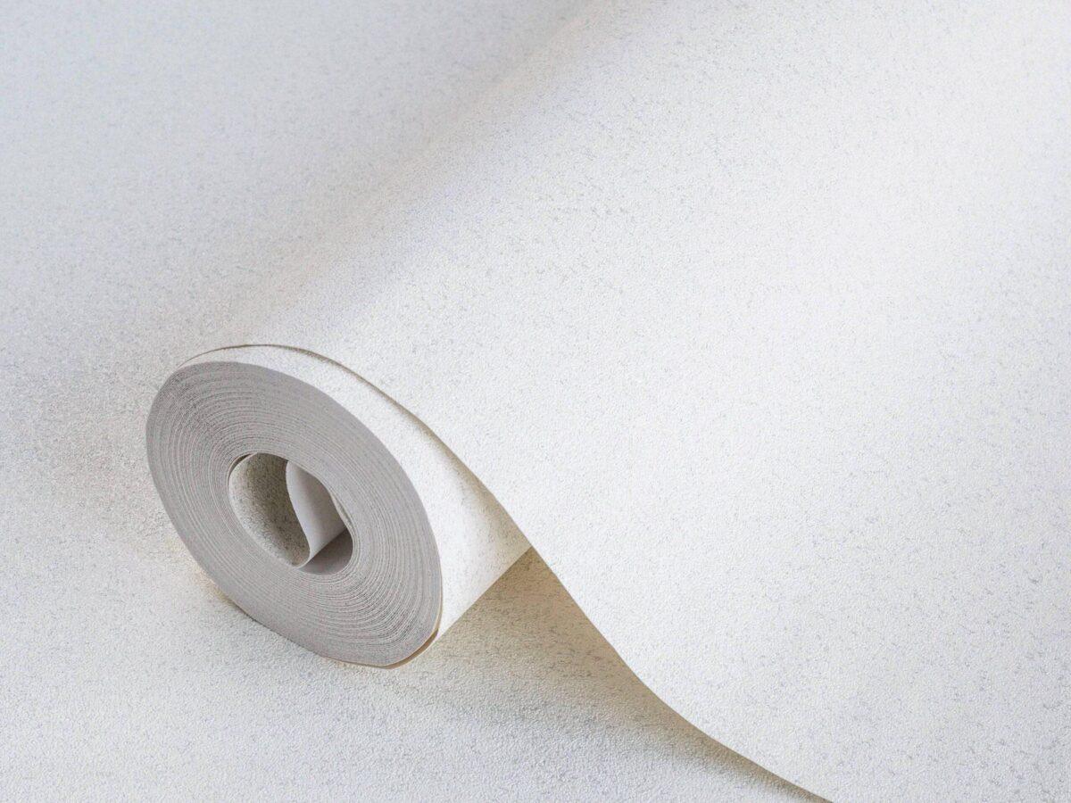 Mica Stone Inspired Plain Texture Wallpaper White Code 3713-1 - Image 1