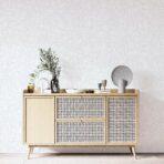 Textured Distressed Design Wallpaper White Code 23213-1 - Image 2