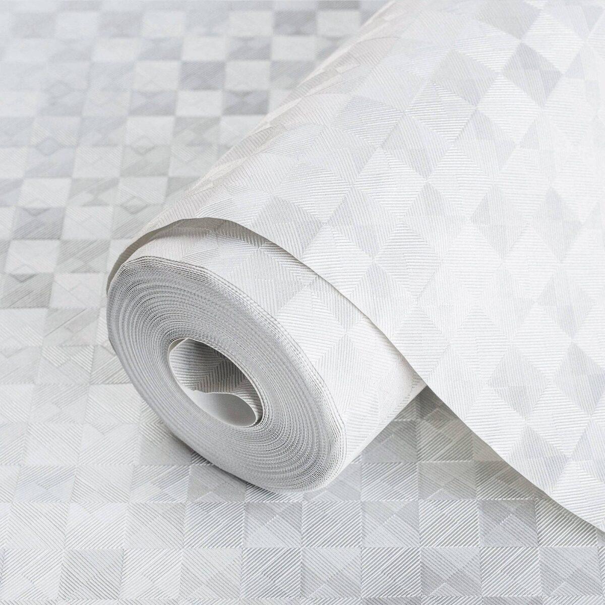 Minimalist Design Wallpaper White Code 1103-1 - Image 1