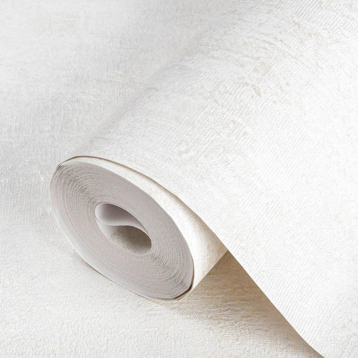 Classic Plain Wallpaper White Code 9908-1 - Image 1