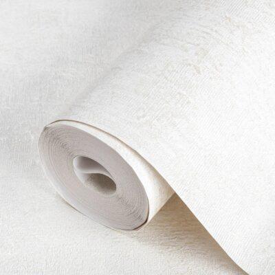 Classic Plain Wallpaper White Code 9908-1