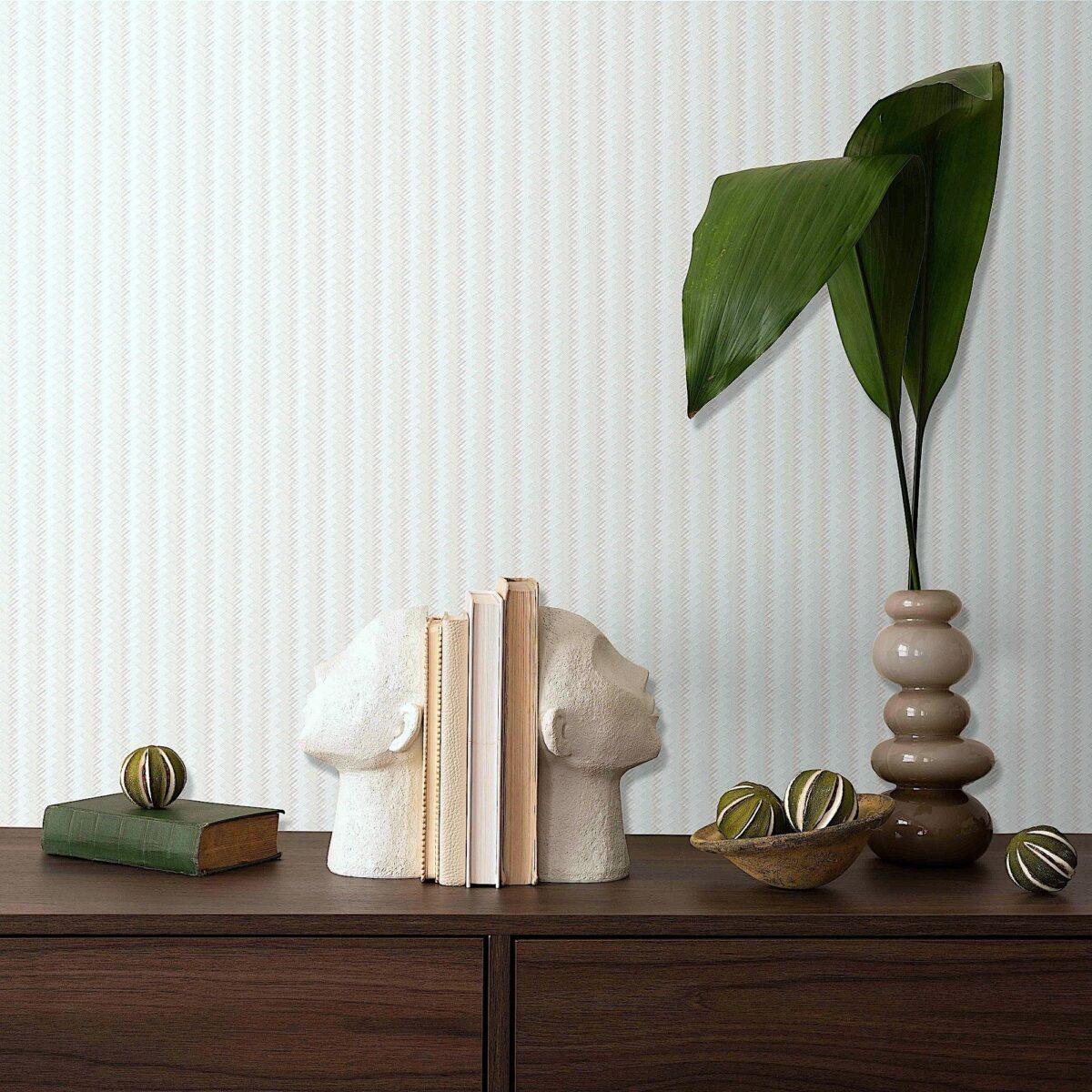 Modern Geometric Design Wallpaper White Code 23206-1 - Image 5