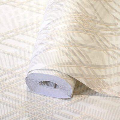 Geometric Wallpaper White Code 1213-1