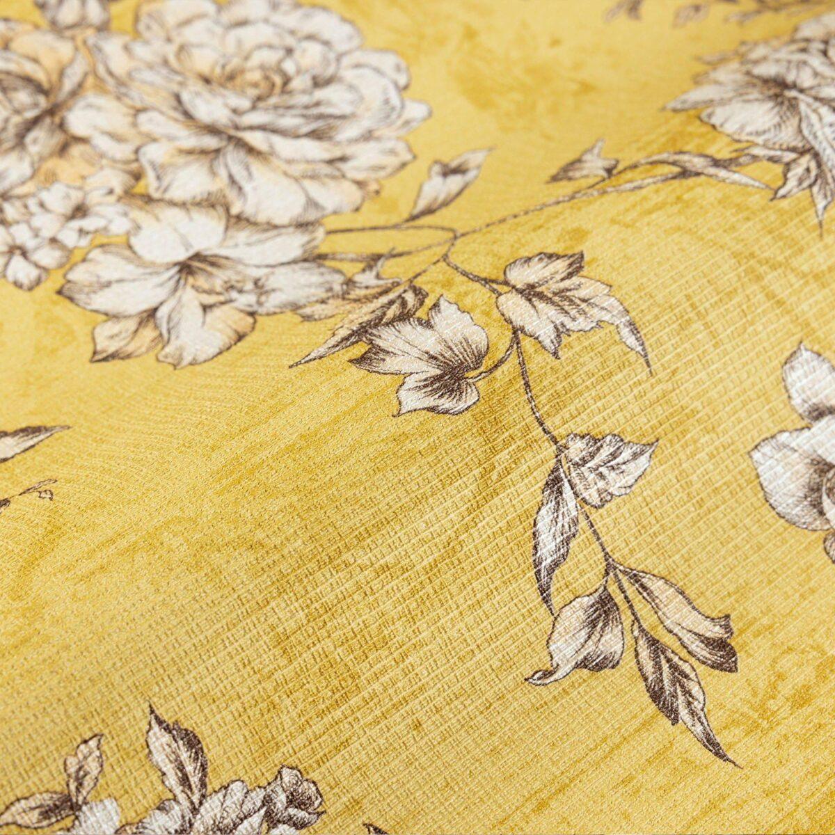 Floral Pattern Trend Wallpaper Pure Yellow Code 9914-4 - Image 4
