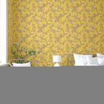 Floral Pattern Trend Wallpaper Pure Yellow Code 9914-4 - Image 6
