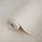 Textured Plain Wallpaper Cream Code 6807-2