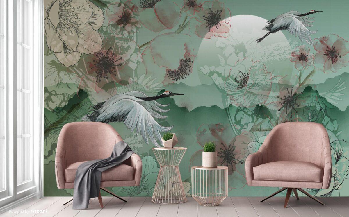 Modern Style Design MURAL WALLPAPER, Available in Various Paper Texture, Code A304. It is Produced as 105 CM WIDE ROLL PANELS. - Image 7