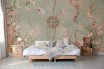 Flowers Pattern Design MURAL WALLPAPER, Available in Various Paper Texture, Code A305. It is Produced as 105 CM WIDE ROLL PANELS. - Image 6