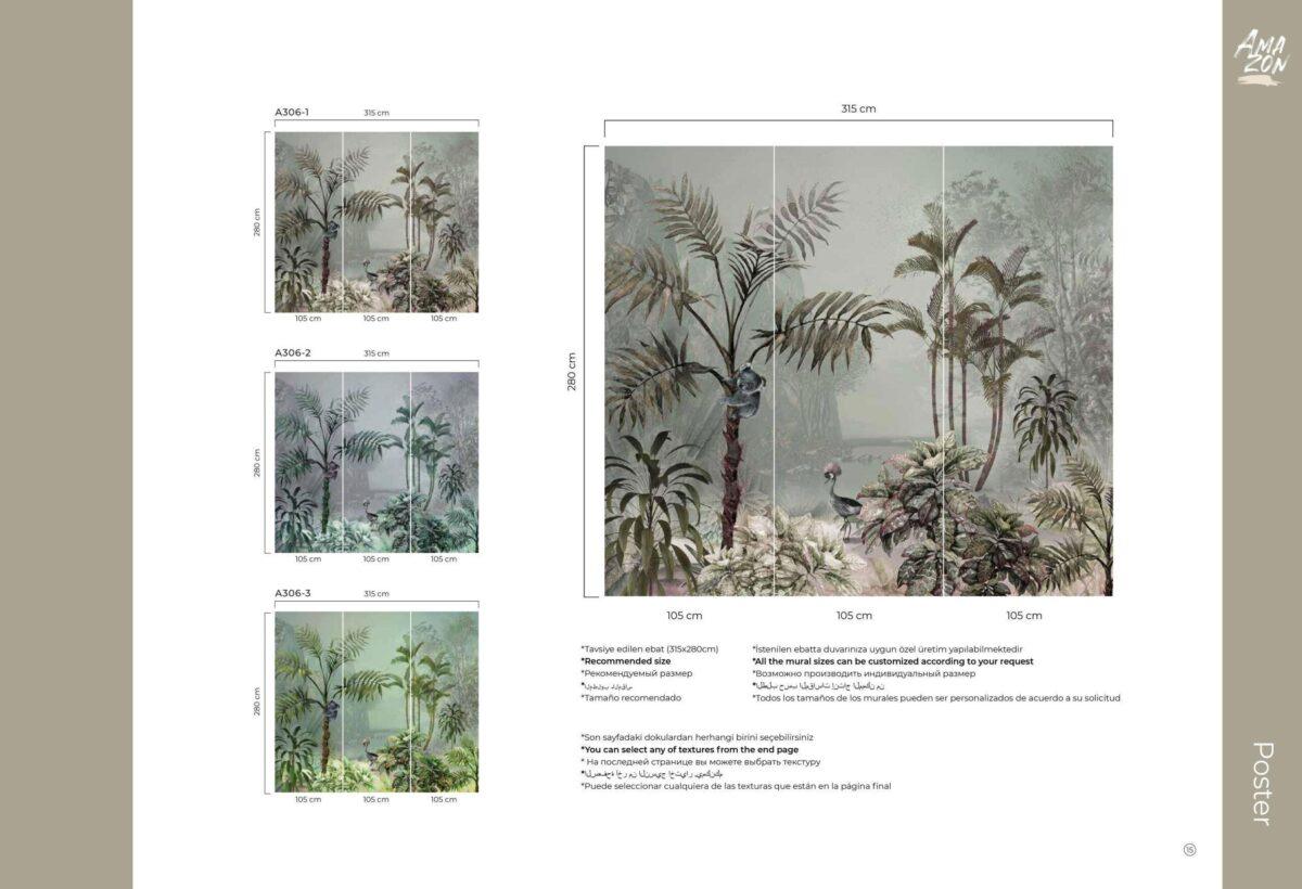 Trend Design MURAL WALLPAPER, Available in Various Paper Texture, Code A306. It is Produced as 105 CM WIDE ROLL PANELS. - Image 7