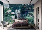 Flamingo Design Vinyl, VINYL FABRIC TEXTILE Wall Mural in Different Texture, Code A307. It is produced as ONE PIECE WITHOUT JOINT. - Image 5