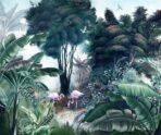 Flamingo Design MURAL WALLPAPER, Available in Various Paper Texture, Code A307. It is Produced as 105 CM WIDE ROLL PANELS. - Image 2