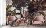 Flamingo Design MURAL WALLPAPER, Available in Various Paper Texture, Code A307. It is Produced as 105 CM WIDE ROLL PANELS. - Image 6