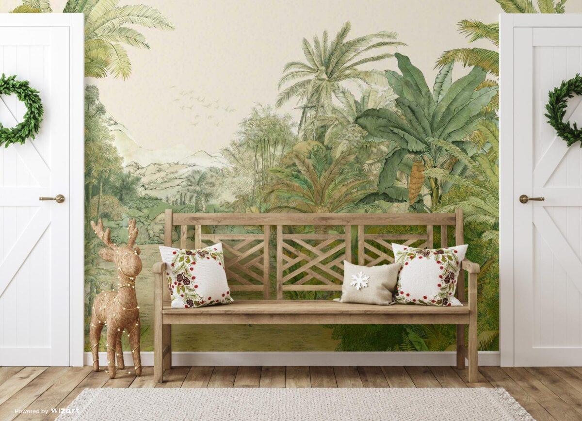 Amazon Forests Design MURAL WALLPAPER, Available in Various Paper Texture, Code A308. It is Produced as 105 CM WIDE ROLL PANELS. - Image 5