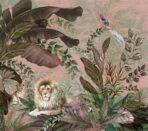 Lion Patterned Design MURAL WALLPAPER, Available in Various Paper Texture, Code A310. It is Produced as 105 CM WIDE ROLL PANELS.