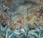 Giraffe Design, VINYL FABRIC TEXTILE Wall Mural in Different Texture, Code A312. It is produced as ONE PIECE WITHOUT JOINT. - Image 2
