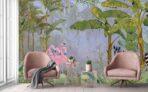 Zebra Patterned Design MURAL WALLPAPER, Available in Various Paper Texture, Code A313. It is Produced as 105 CM WIDE ROLL PANELS. - Image 4