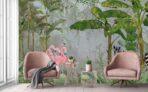 Zebra Patterned Design, VINYL FABRIC TEXTILE Wall Mural in Different Texture, Code A313 It is produced as ONE PIECE WITHOUT JOINT. - Image 4