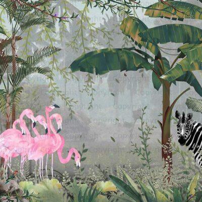 Zebra Patterned Design, VINYL FABRIC TEXTILE Wall Mural in Different Texture, Code A313 It is produced as ONE PIECE WITHOUT JOINT.