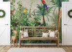 Squirrel and Parrot Design MURAL WALLPAPER, Available in Various Paper Texture, Code A315. It is Produced as 105 CM WIDE ROLL PANELS. - Image 4
