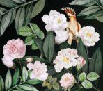 Flower Pattern Design MURAL WALLPAPER, Available in Various Paper Texture, Code A316. It is Produced as 105 CM WIDE ROLL PANELS. - Image 2