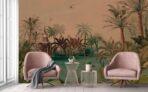 Sea and Trees Design, VINYL FABRIC TEXTILE Wall Mural in Different Texture, Code A318. It is produced as ONE PIECE WITHOUT JOINT. - Image 6