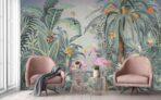 Flamingo  MURAL WALLPAPER, Available in Various Paper Texture, Code A319. It is Produced as 105 CM WIDE ROLL PANELS. - Image 6