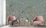 Spring Blossoms Design MURAL WALLPAPER, Available in Various Paper Texture, Code A324. It is Produced as 105 CM WIDE ROLL PANELS. - Image 6