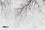 Flowers Pattern Design, VINYL FABRIC TEXTILE Wall Mural in Different Texture, Code FJ302.  It is produced as ONE PIECE WITHOUT JOINT. - Image 4