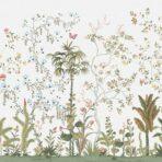 Flowers Pattern Design Mural WALLPAPER, Available in Various Paper Texture, Code FJ305. It is Produced as 105 CM WIDE ROLL PANELS.